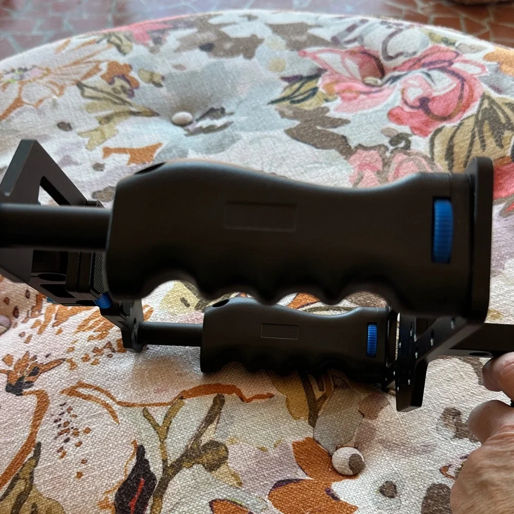 Black and Blue Camera Stabilizer